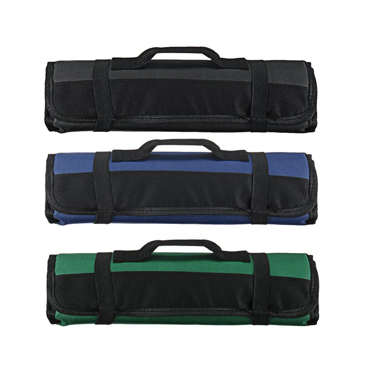 Oxford Cloth 22 Slots Pocket Chef Bag Roll Carry Case Portable Storage - MRSLM