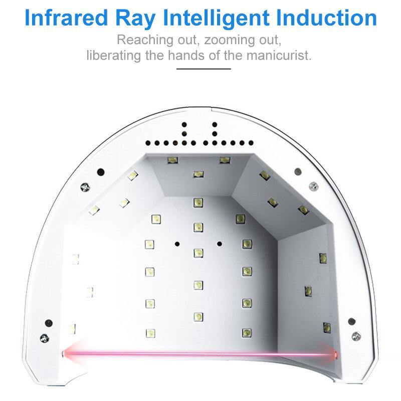 30 Lamp Beads Polished Electroplating Smart Induction LED Nail Dryer UV Lamp - MRSLM