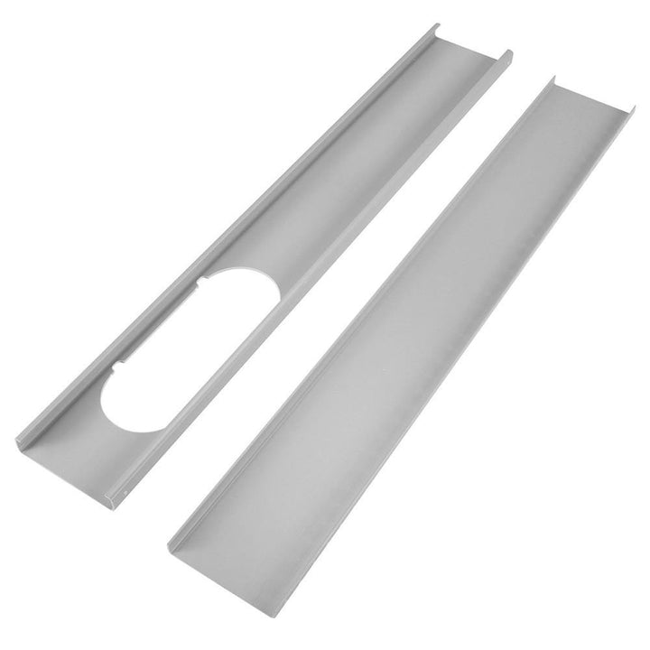 2pcs Adjustable Window Slide Kit Plate Air Conditioner Wind Shield For Portable Air Conditioner - MRSLM