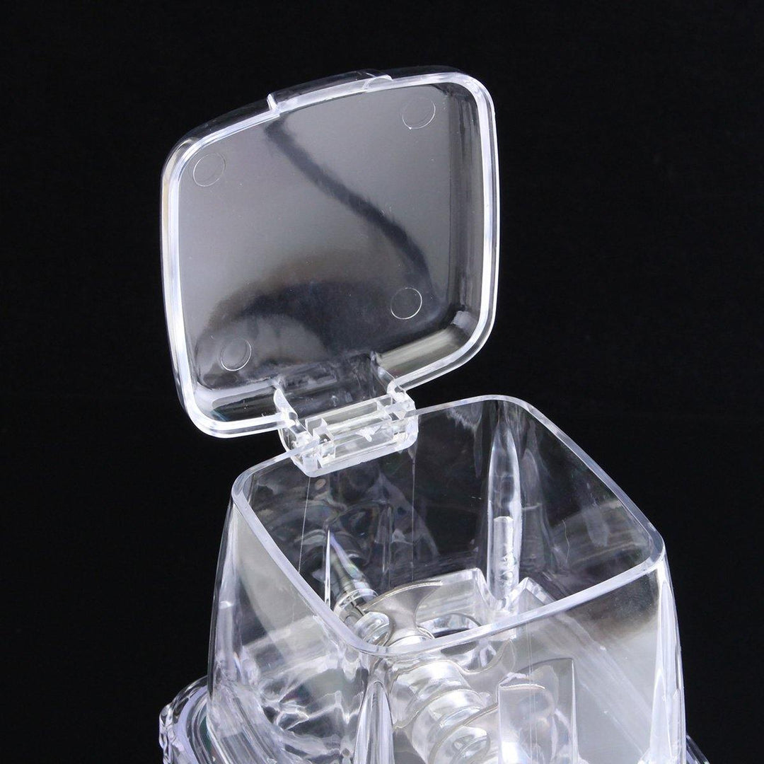 Portable Manual Ice Shaver Block Shaving Machine Crusher Snow Ice Cone Maker Transparent - MRSLM