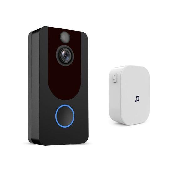 V7 Smart Video Doorbell HD 1080P Camera Intercom With Chime Night vision IP WiFi Door Bell Wireless Security Home Camera - MRSLM