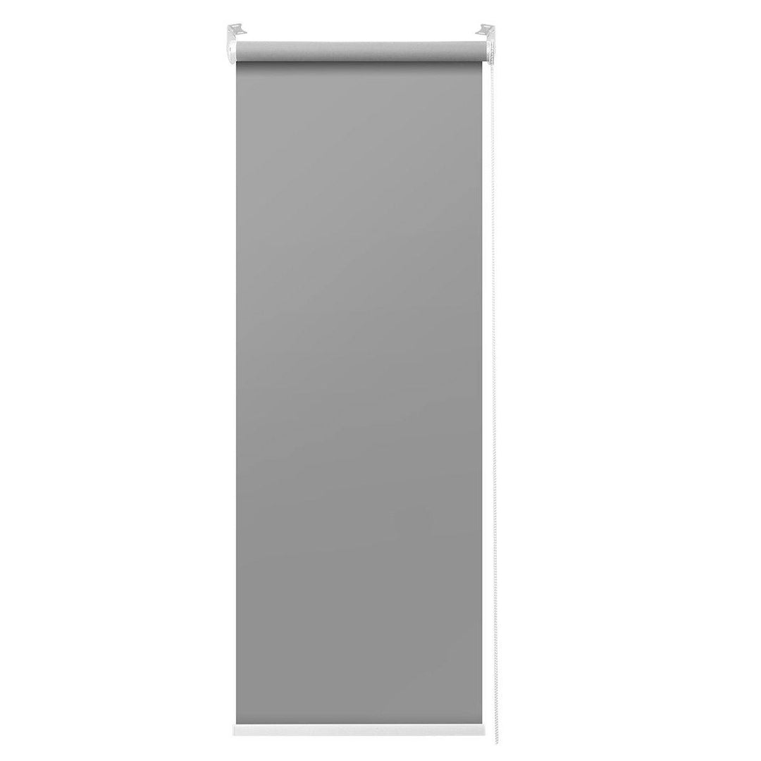 Blackout Window Curtain Roller Full Shades Blind Office Home Privacy Grey/White - MRSLM