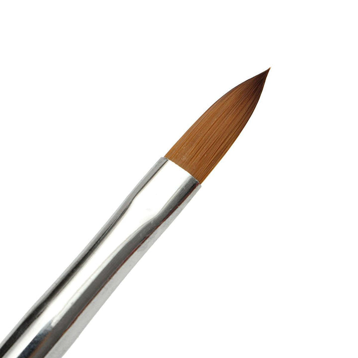 Metal Handle Nail Art Acrylic Brush Manicure Tool Salon Draw Painting Pen UV Gel - MRSLM
