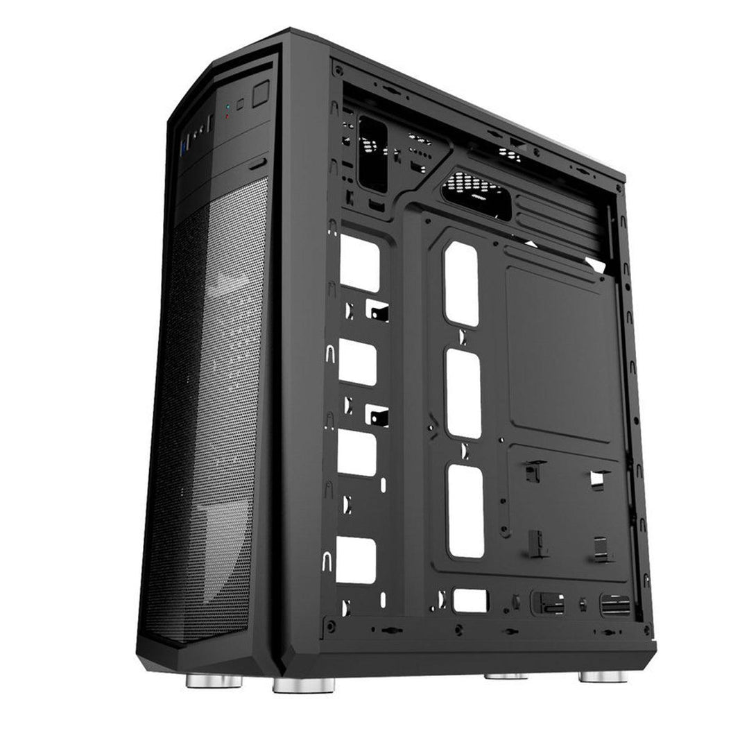 Transparent Side Panel ATX PC Case Desktop Computer Case for ATX Micro-ATX Mini-ITX Motherboard - MRSLM