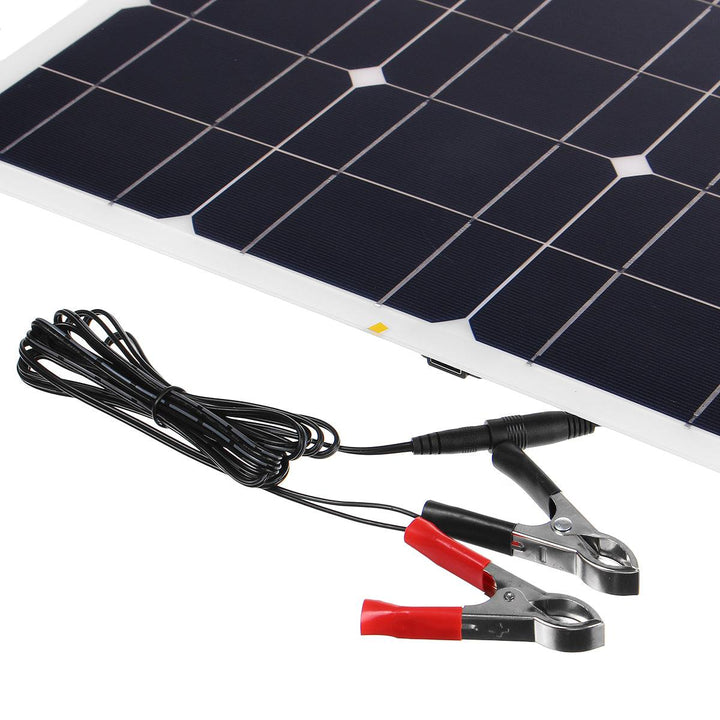 150W 18V Mono Solar Panel USB 12V/5V DC Monocrystalline Flexible Solar Charger For Car RV Boat Battery Charger Waterproof - MRSLM