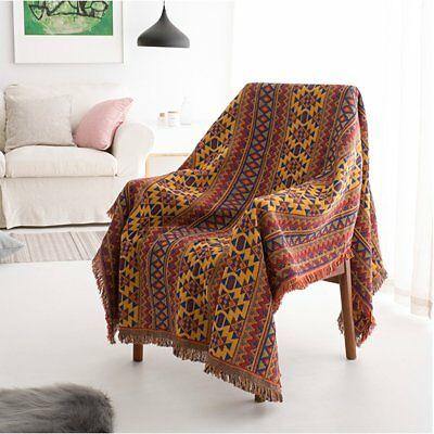 90x240cm Bohemian Cotton Sofa Bed Throw Blanket Bedspread Chair Settee Cover Bedding Sets - MRSLM