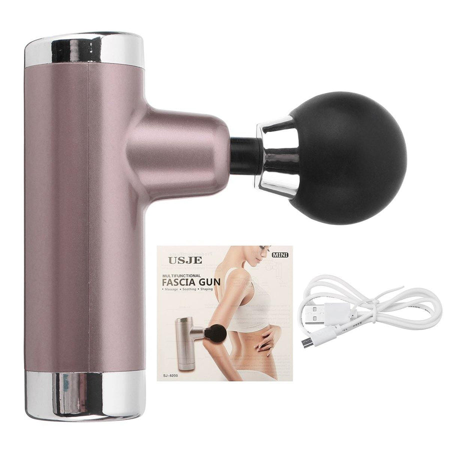 Cordless Mini Pocket Fascia Massage Guns 5 Gears USB Rechargeable 2000mAh Full Body Massager - MRSLM