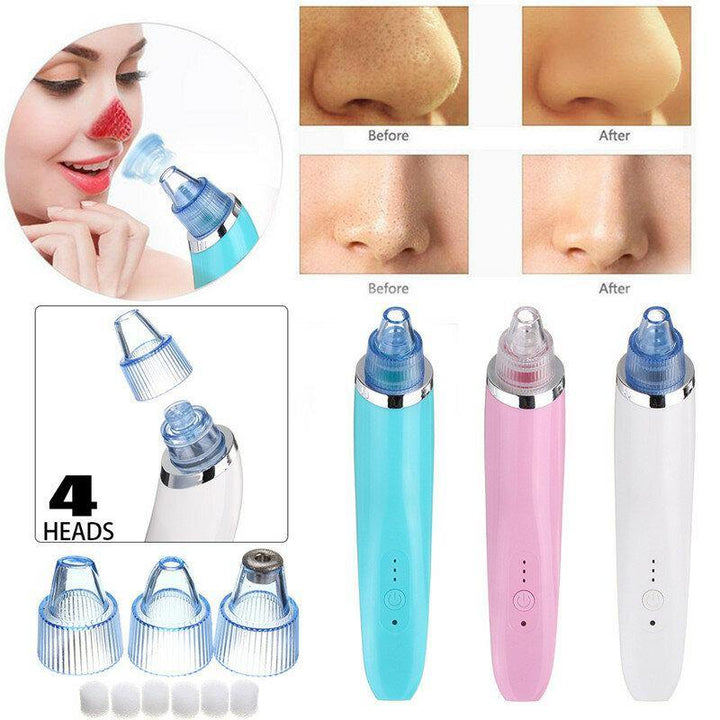 XD-5002 Face Facial Cleansing DC5V 850mA USB Electric Nose Pore Cleanser Cleaner Vacuum Beauty Machine Blackhead Zit Acne Remover Tool - MRSLM