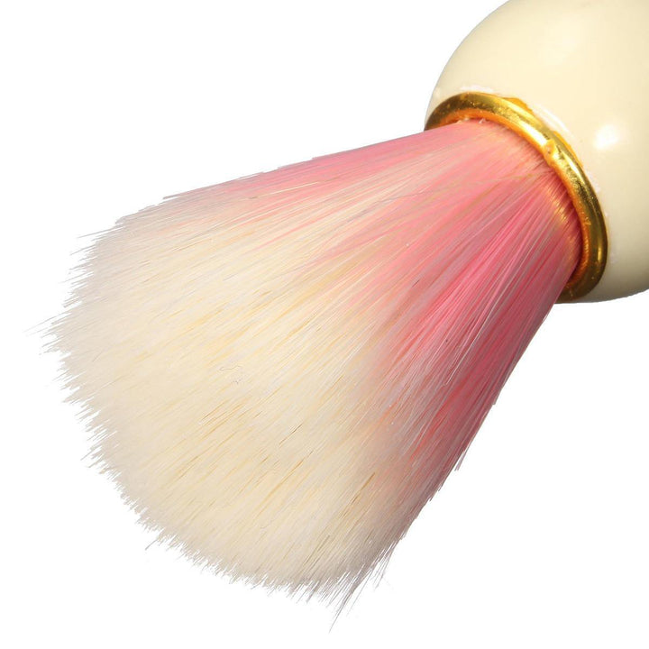 Men Plastic Handle Beard Cream Shaving Soap Foam Hair Brush Barber Shaving Brush - MRSLM