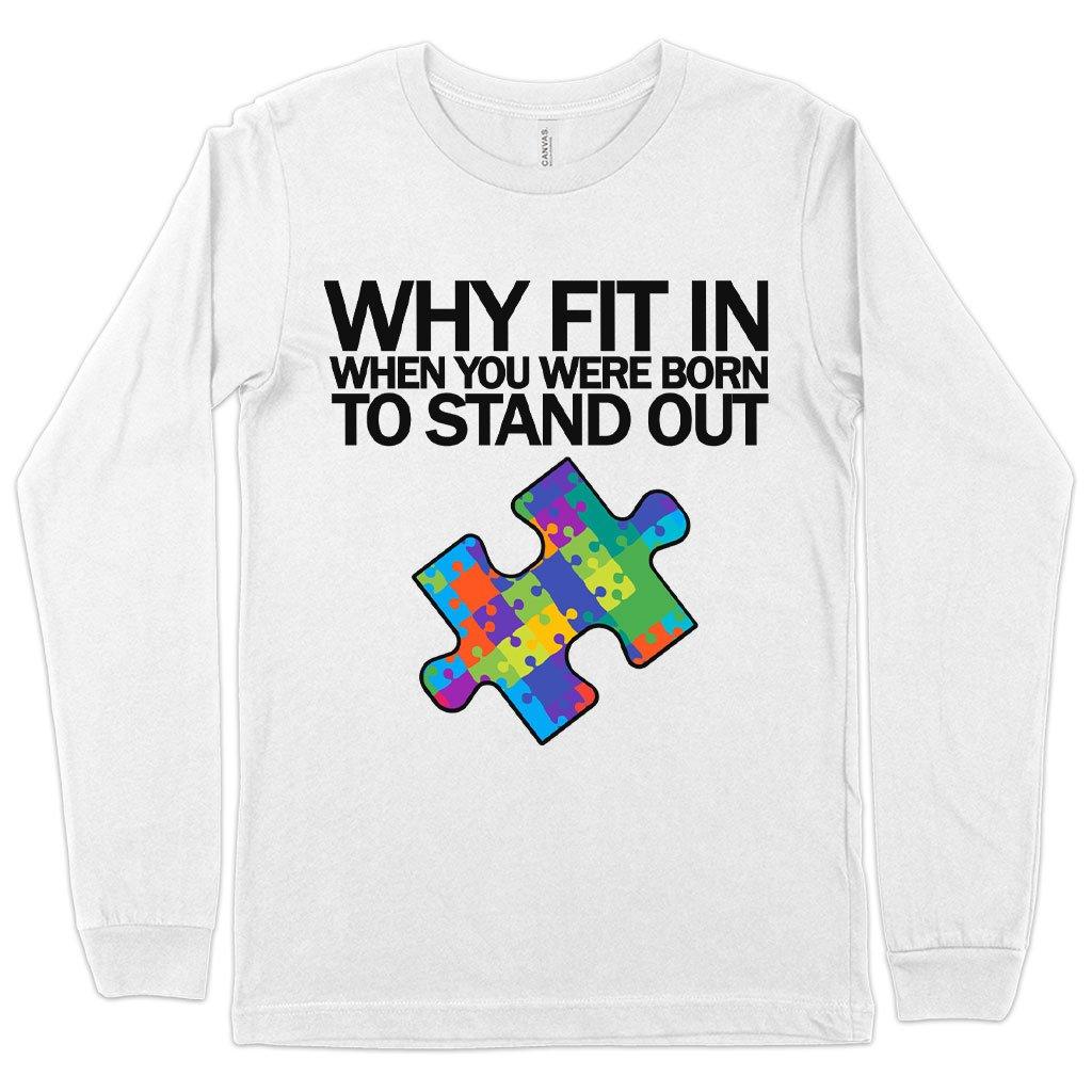 Autism Puzzle Long Sleeve T-Shirt - Autism T-Shirt Ideas - Autism Awareness T-Shirt - MRSLM
