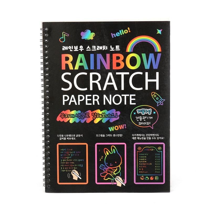 Funny Scratch Children Painting Notebook DIY Drawing Toy Big Blow Painting Children Educational Toys - MRSLM