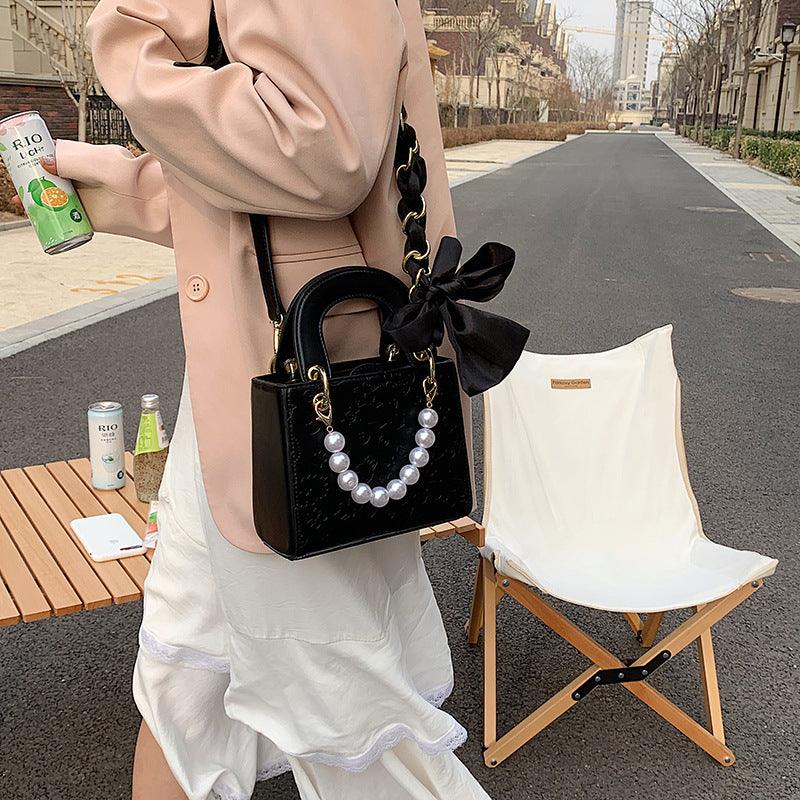 Fashion Pearl One-shoulder Women's Bag Net Celebrity Western Style Messenger - MRSLM