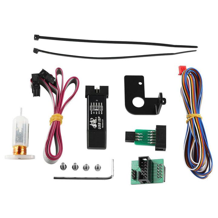 Black/White/Transparent 3D Auto Bed Leveling Sensor Touch Module + ISP Pinboard + Burner Kit with Cables For Creality CR-10 / Ender-3 3D Printer - MRSLM