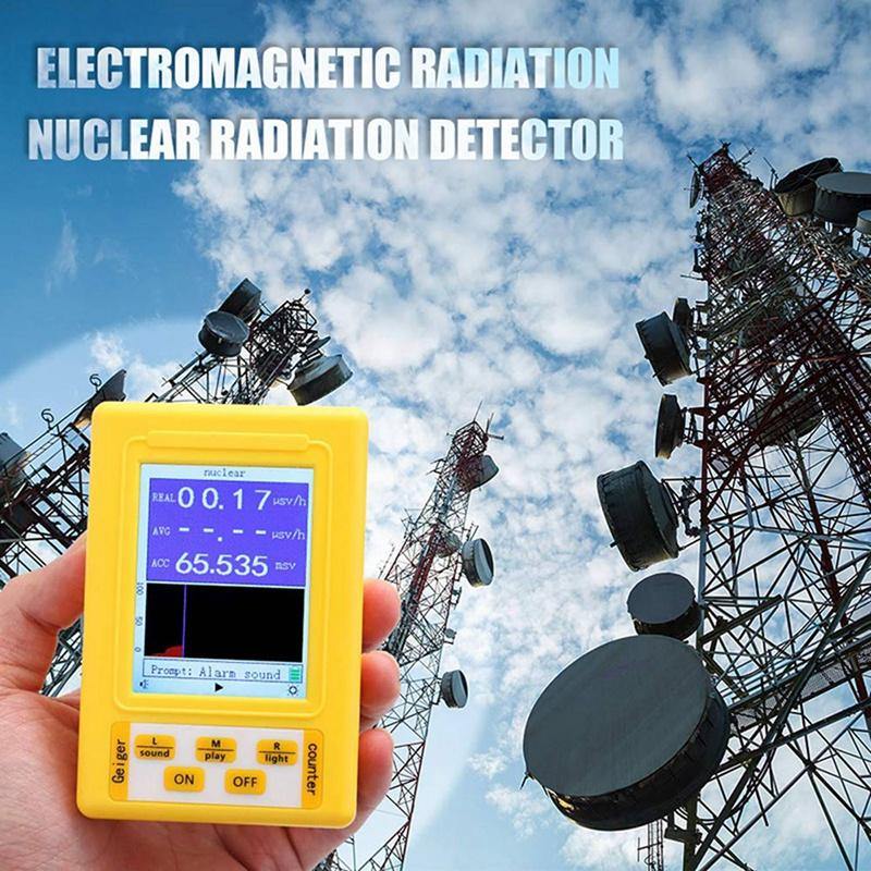 BR-9C 2-In-1 Handheld Portable Digital Display Electromagnetic Radiation Nuclear Radiation Detector Geiger Counter Full-Function - MRSLM