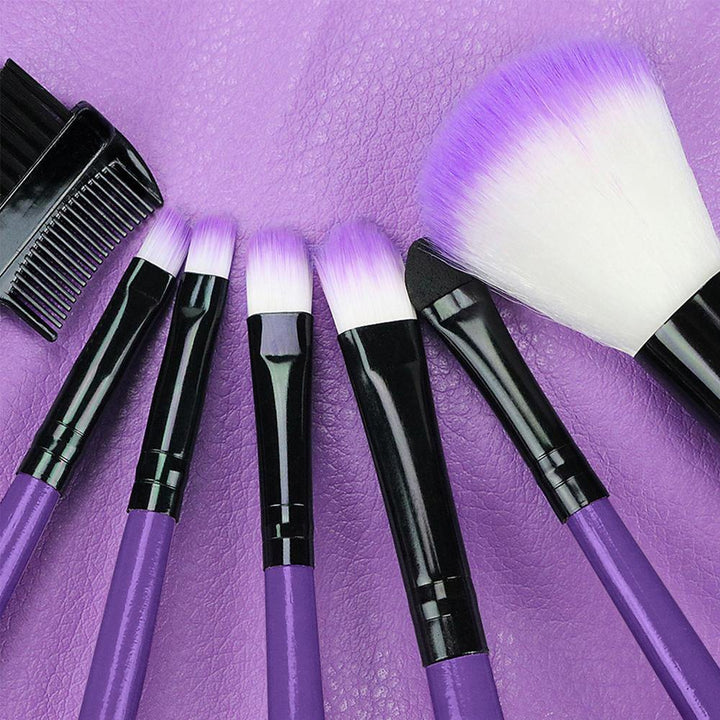 O.TWO.O 7Pcs Hot Red Makeup Brushes Set Face Eye Makeup Brush Kit Soft Hair Multifunctional Cosmetic Brush - MRSLM