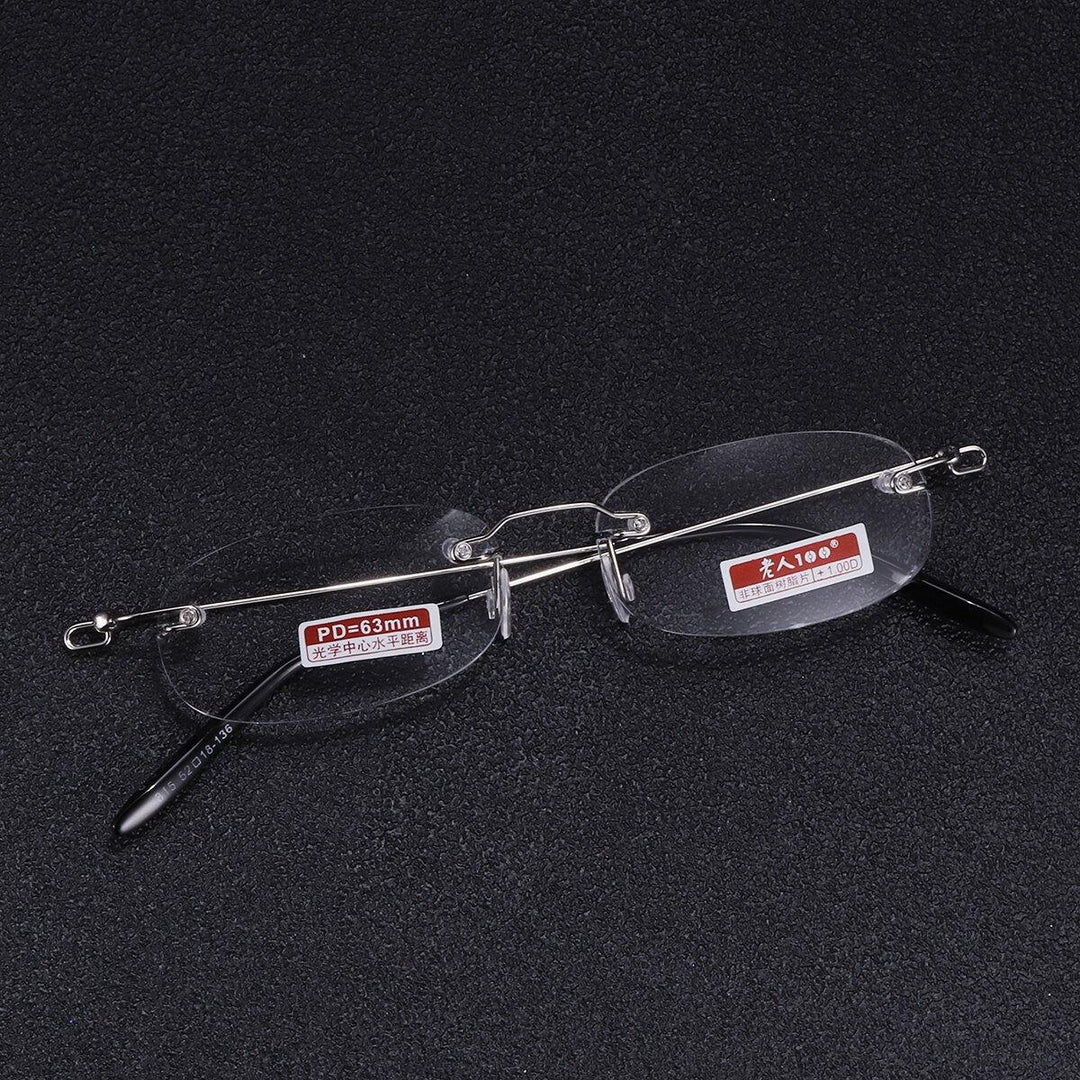 BRAODISON Super Light Presbyopic Reading Glasses Rimless Frame HD Coated Resin Lens - MRSLM