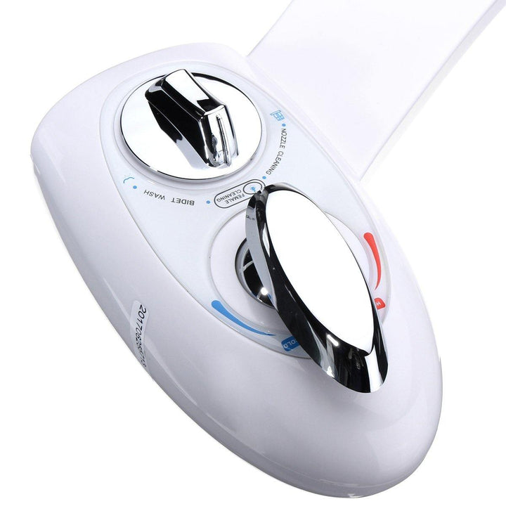 Hot/Cold Dual Nozzle Non-Electric Cleaning Toilet Bidet Seat Water Fresh Bidet Cleaning Device - MRSLM