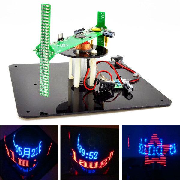 Geekcreit® DIY Biaxial 3D Rotating LED Kit POV Creative Soldering Training Kit - MRSLM