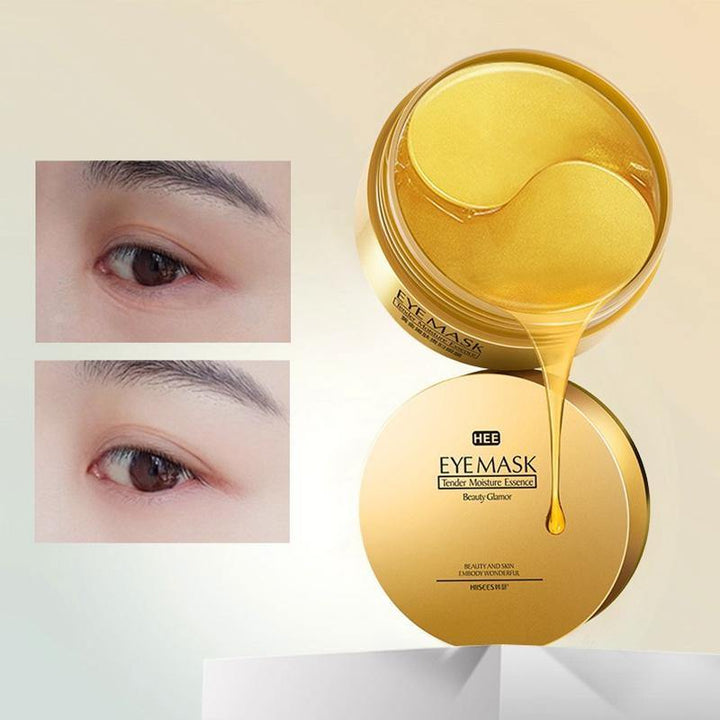 24K Gold Firming Eye Mask Moisturizing Eye Skin 30 Pair Remove Eye Fine Line Eye Mask - MRSLM