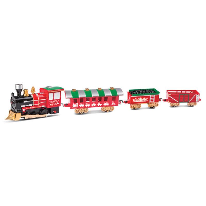 Christmas Train Track Toys Electric Stitching Train Track With Light And Music Effect - MRSLM