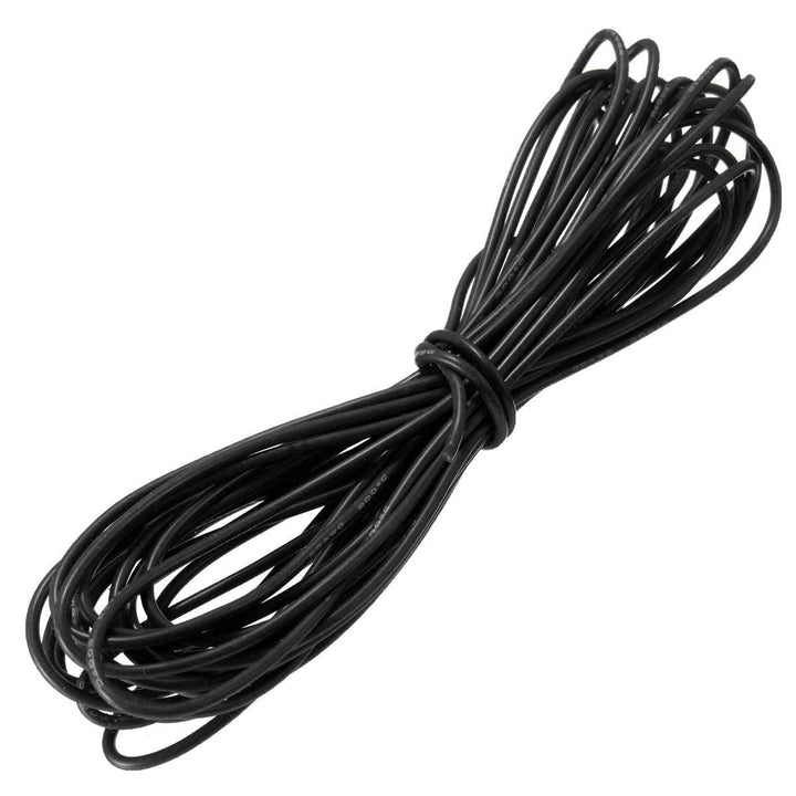 DANIU 5 Meter Black Silicone Wire Cable 10/12/14/16/18/20/22AWG Flexible Cable - MRSLM