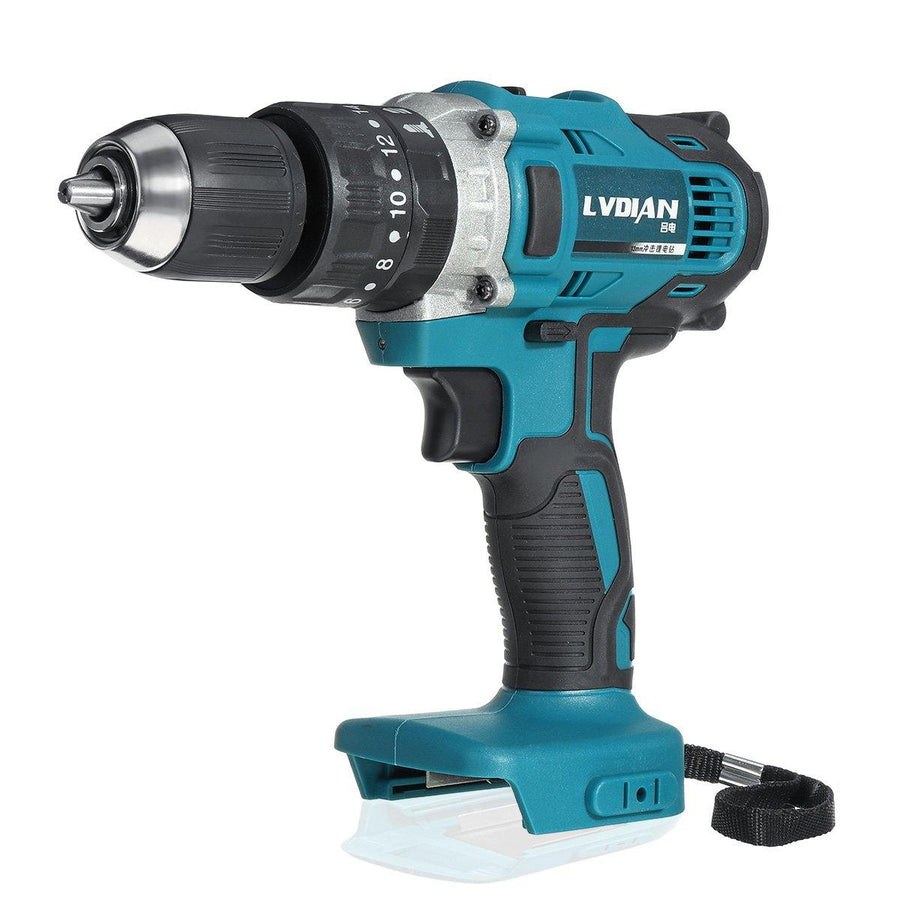 18V 3 In 1 Cordless Impact Drill 2 Speed Rechargable Electric Screwdriver Drill Li-Ion Battery Adapted to Makita Battery - MRSLM