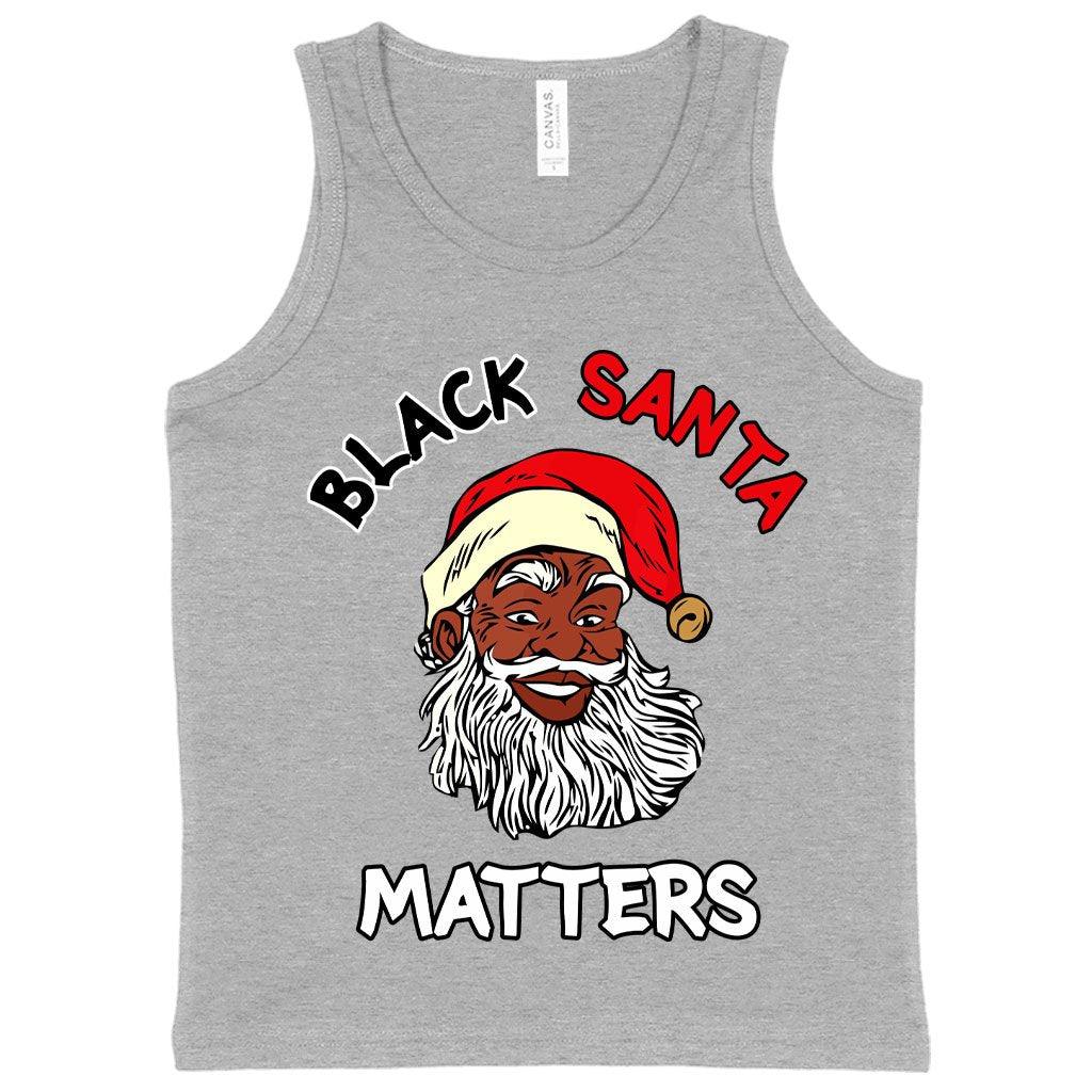 Kids' Black Santa Matters Tank - Black Christmas Tanks - MRSLM