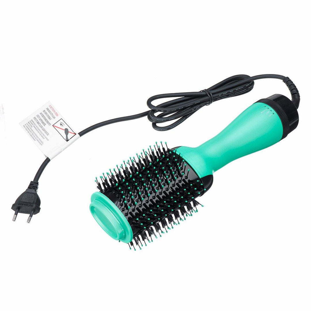 3 in 1 Electric Hair Dryer Comb Portable Negative Ion Ceramic Heating Hair Comb Multi-Functional Curling Hair Styling Tool - MRSLM
