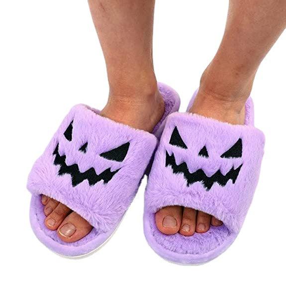 Halloween Women's Soft And Comfortable Plush Slippers Cosplay Shoes Furry Plush Slippers Kawaii Cute Shoes Home Slippers Halloween Dress Up Shoes - MRSLM