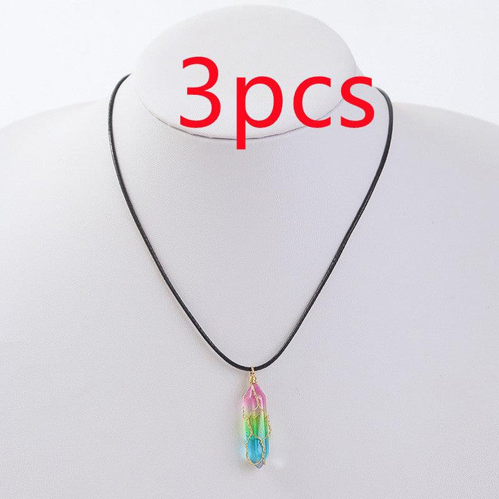 Women's Transparent Geometric Diamond Crystal Necklace - MRSLM
