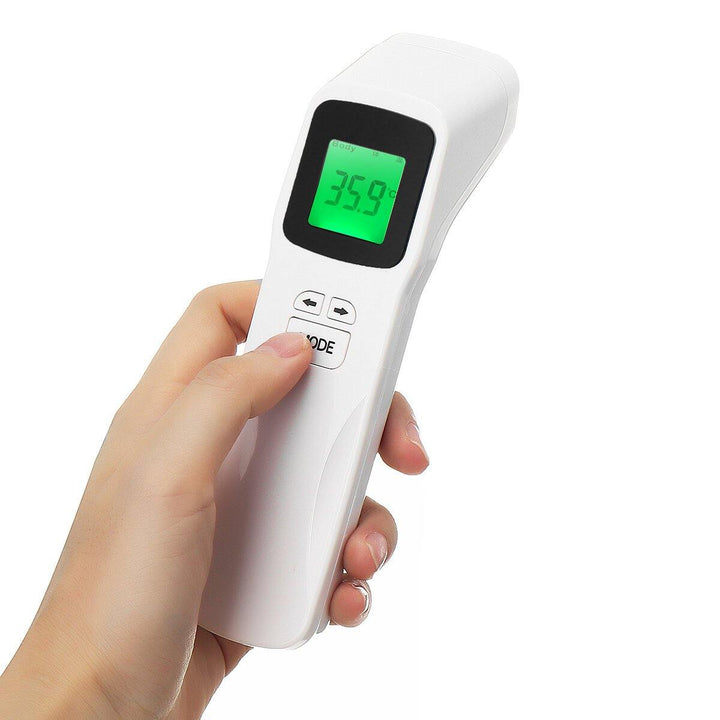 Portable Non-Contact Forehead Infrared Thermometer 3-Colors Backlight LCD Digital Handheld Thermometer - MRSLM