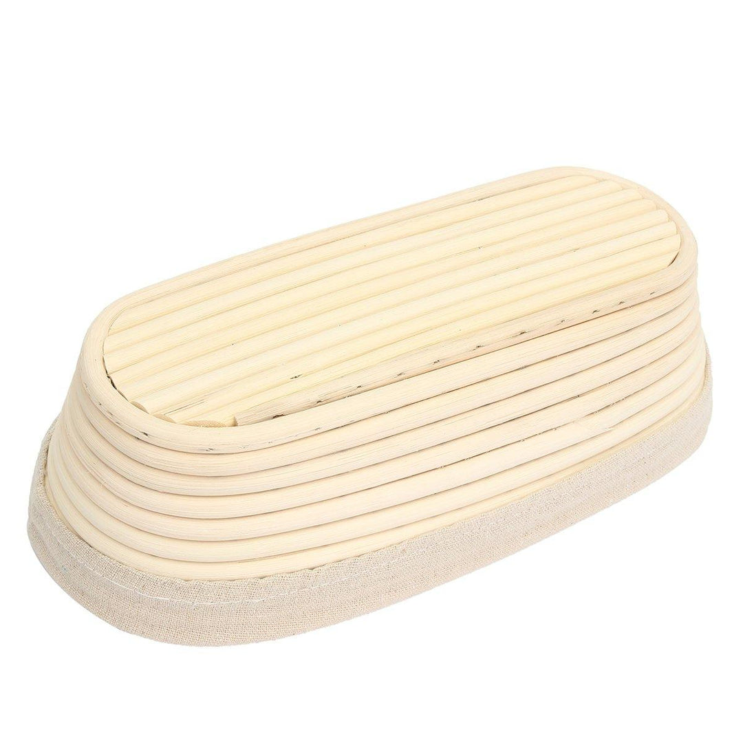 28cm Brotform Banneton Rattan Basket Oval Long Bread Dough Proofing Loaf Proving - MRSLM