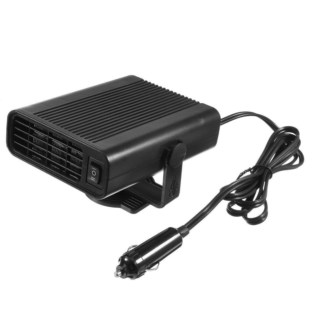 12V/24V 400W Car Portable Electric Heater 2 Modes Wind Heating Cooling Fan Defroster Demister Low Noise - MRSLM
