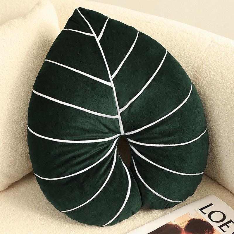 Green Plant Pillow Home Philodendron - MRSLM