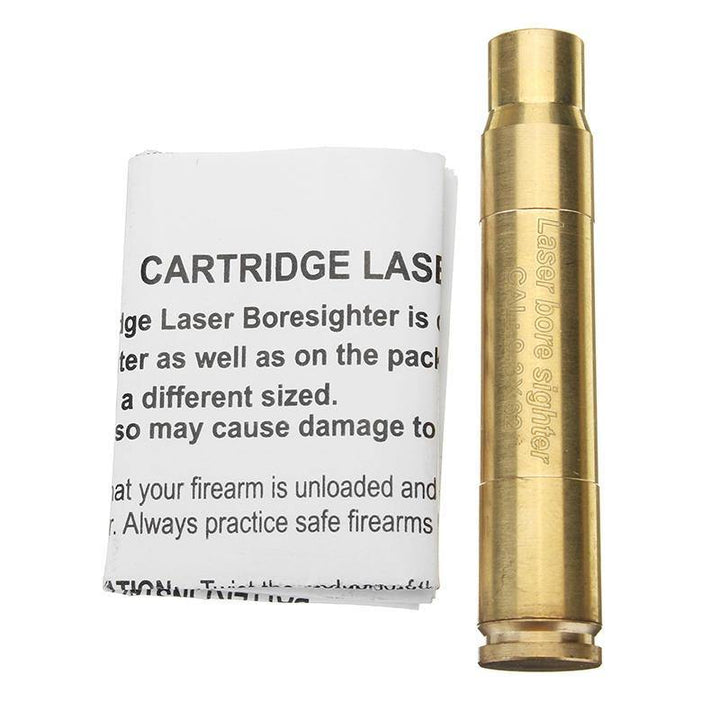 CAL 9.3x62 Laser Boresighter Tatical Red Dot Sight Brass Cartridge Bore Sighter - MRSLM