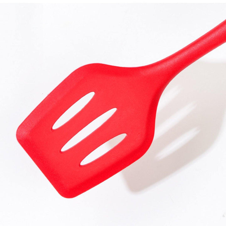10pcs Utensils Spatula Shovel Soup Spoon Heat-resistant Design Silicone Kitchen Cooking Tools Set - MRSLM