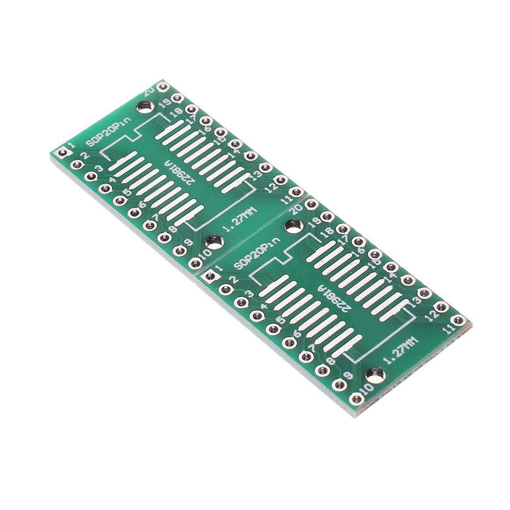 10PCS SOP20 SSOP20 TSSOP20 to DIP20 Pinboard SMD To DIP Adapter 0.65mm/1.27mm to 2.54mm DIP Pin Pitch PCB Board Converter - MRSLM