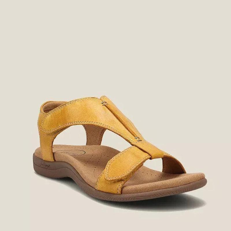 Women's Platform Wedge Velcro Strap Sandals With Large Thick Soles Velcro Buckle - MRSLM