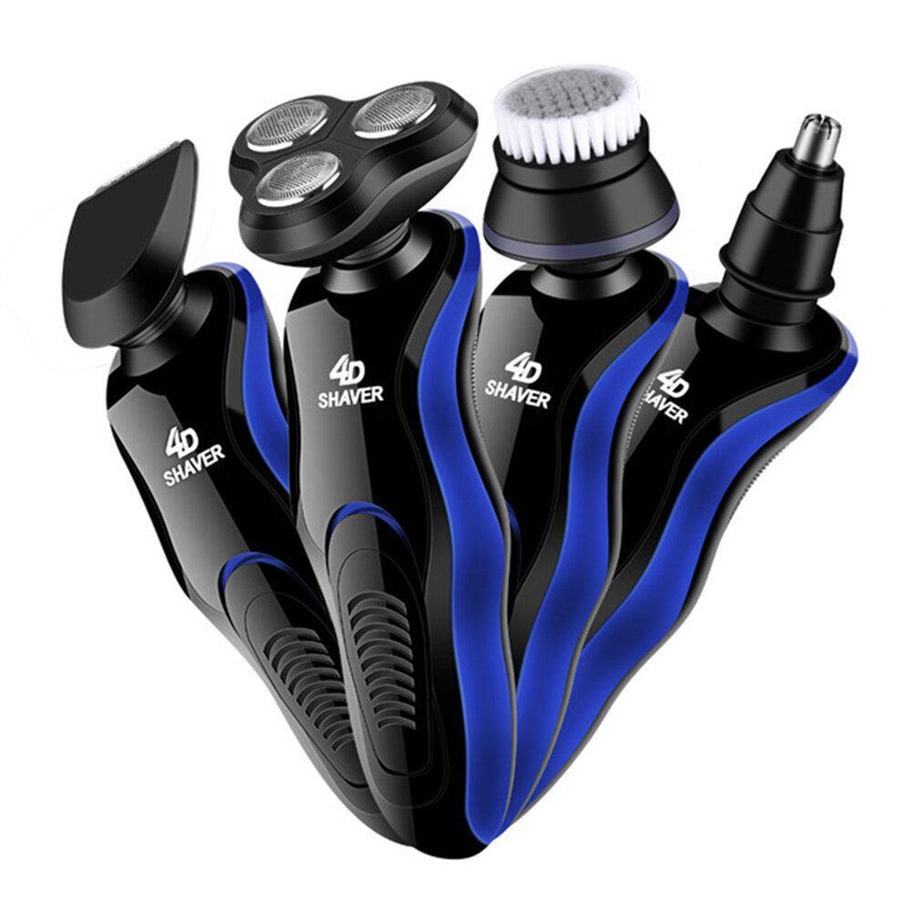 Multi-Function 4D Electric Shaver USB Car Rechargeable Fully Washable Beard Hair Shaver for Man - MRSLM