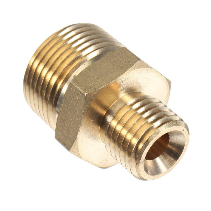 M22 Male to 1/4" Male Adapter Brass Pressure Washer Hose Quick Connect Coupling Fitting for Karcher - MRSLM