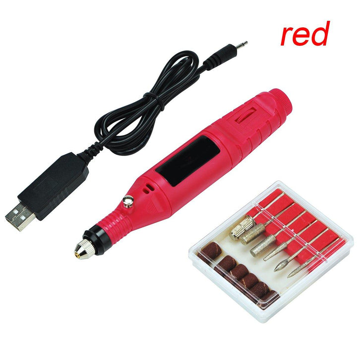 USB Nail Polisher Electric Nail Polisher Pen-type Foot Grinder Nail Drill Machine - MRSLM