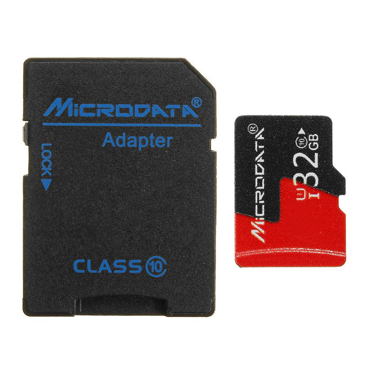 Microdata 32GB C10 U1 Micro TF Memory Card with Card Adapter Converter for TF to SD - MRSLM