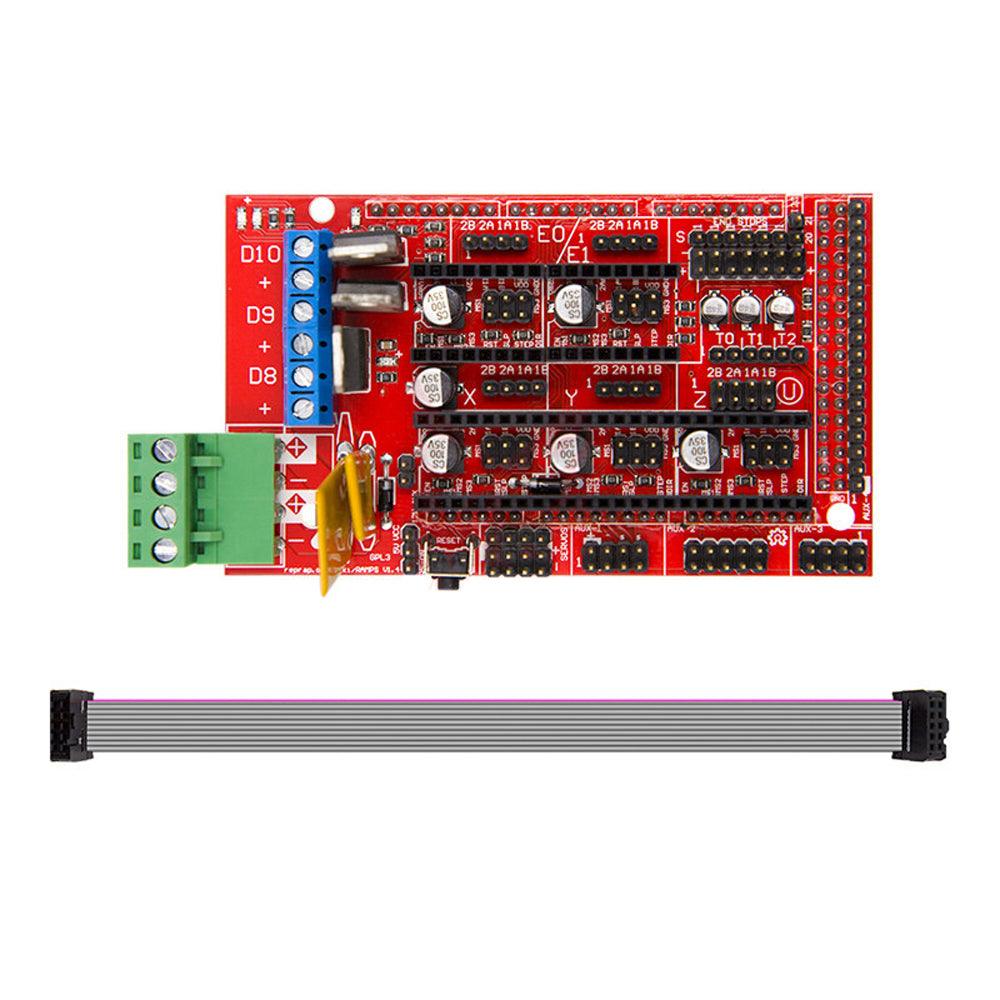 Rampas 1.4 Controller + Mega2560 R3 + 12864 Display with Limit Switch & A4988 Stepper Motor Driver DIY Kit for CNC 3D Printer - MRSLM