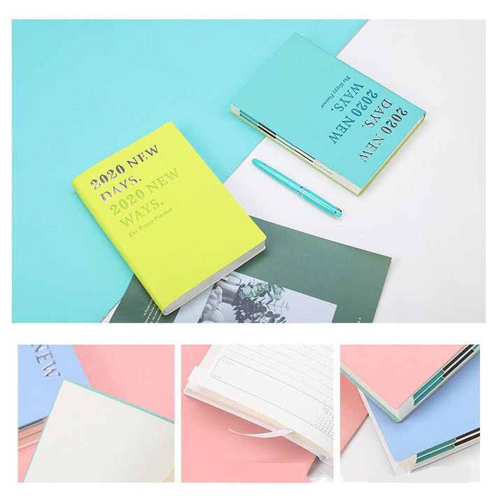 A5 Plan Diary Notebook Journal Weekly Monthly Notebook Personal Travel Business Notepad Stationery Office Supplies - MRSLM