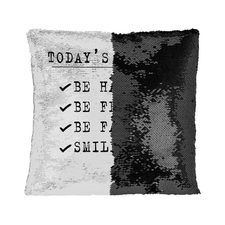 Today's Purpose Sequin Pillow Case - Quote Pillow Case - Graphic Pillowcase - MRSLM