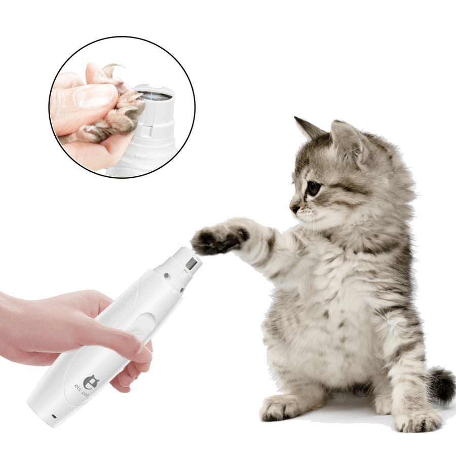 Electric Pet Paws Nail Grooming Trimmer Tool USB Charged Mute Painless Pet Nail File Pet Nail Clippers - MRSLM