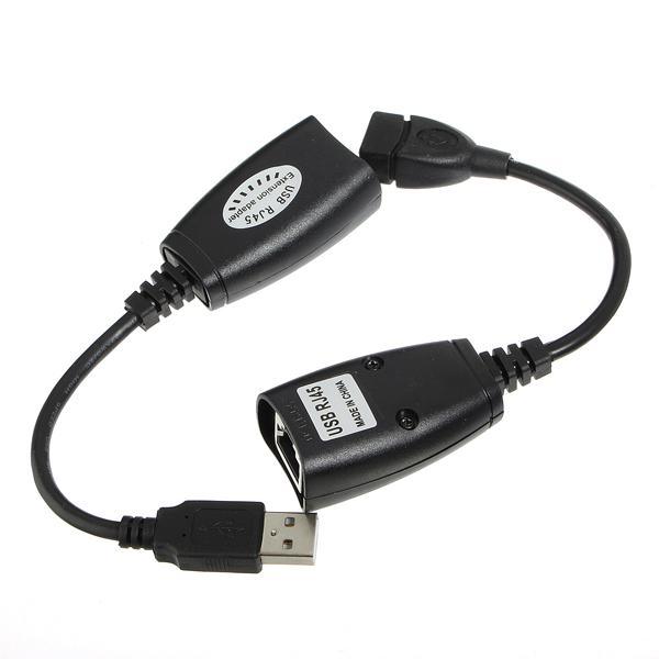 USB CAT5/CAT5E/6 RJ45 LAN EXTENSION ADAPTER CABLE 150ft - MRSLM