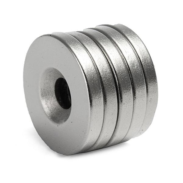 5Pcs Strong Magnets 20mmx3mm Hole 5mm Rare Earth Neodymium - MRSLM